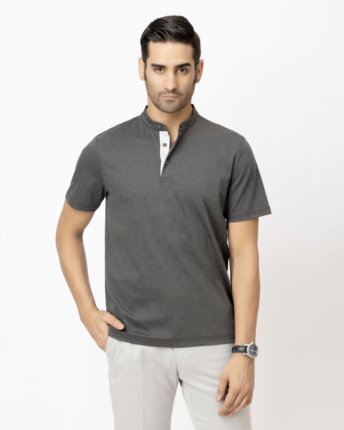 Henley Charcoal Grey