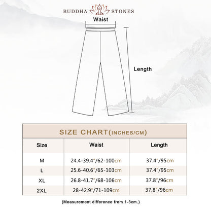 Buddha Stones 2Pcs Solid Color Midi Dress Wide Leg Pants Meditation Spiritual Zen Practice Yoga Dance Clothing