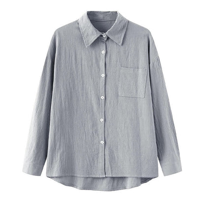 Buddha Stones 2Pcs Long Sleeve Shirt Top With Pockets Drawstring Capri Pants Meditation Cotton Clothing Women's Set