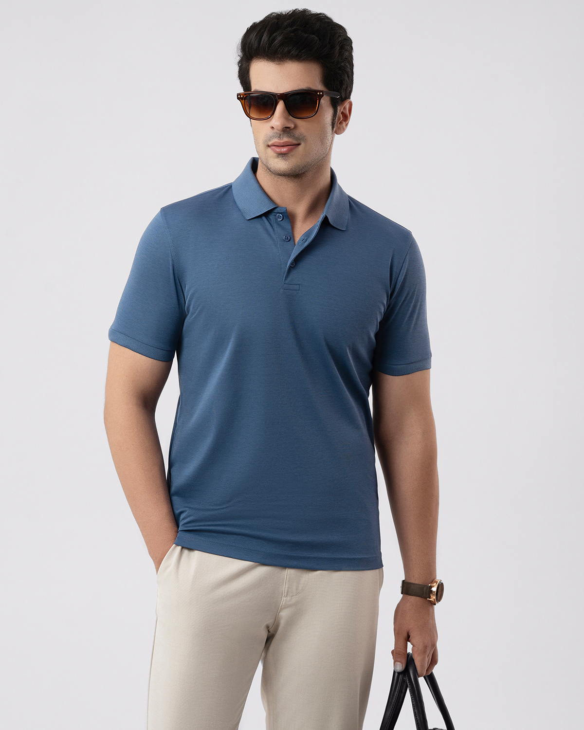 Dapper Polo Shirt in Navy