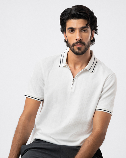 Invisible Zipper Polo