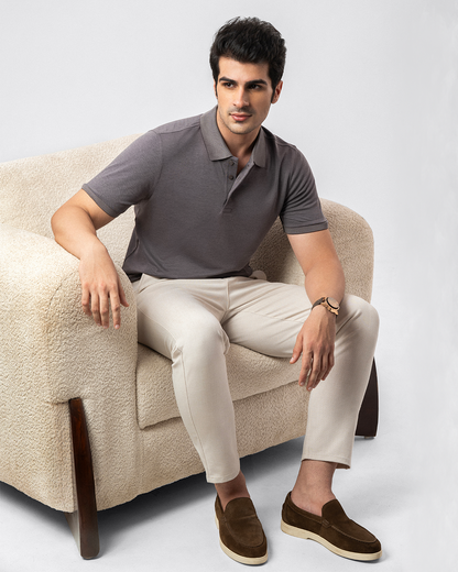 Dapper Polo Shirt in Grey