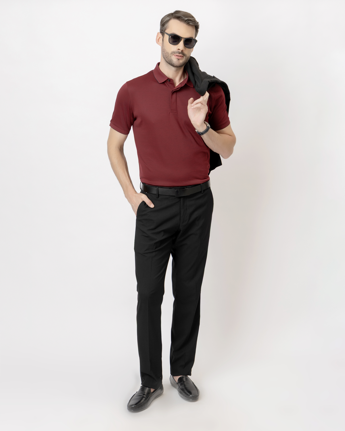 Statement Burgundy Polo