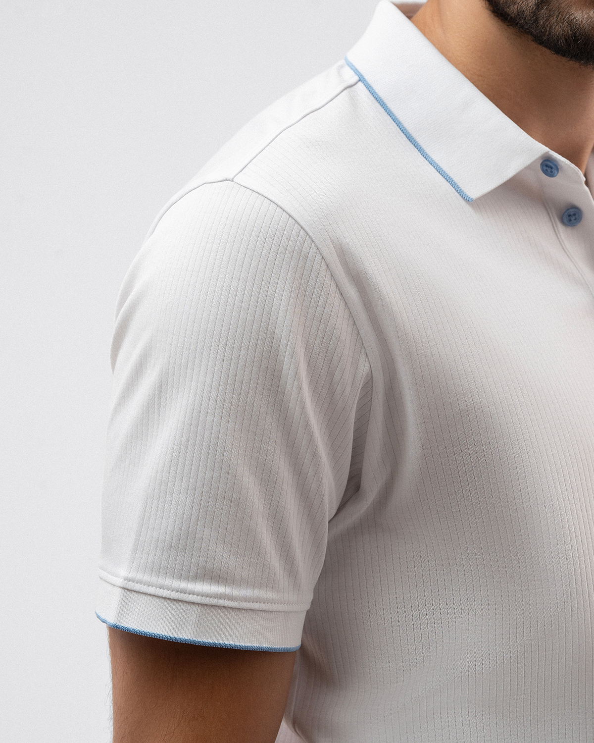 Subtle White Polo Shirt