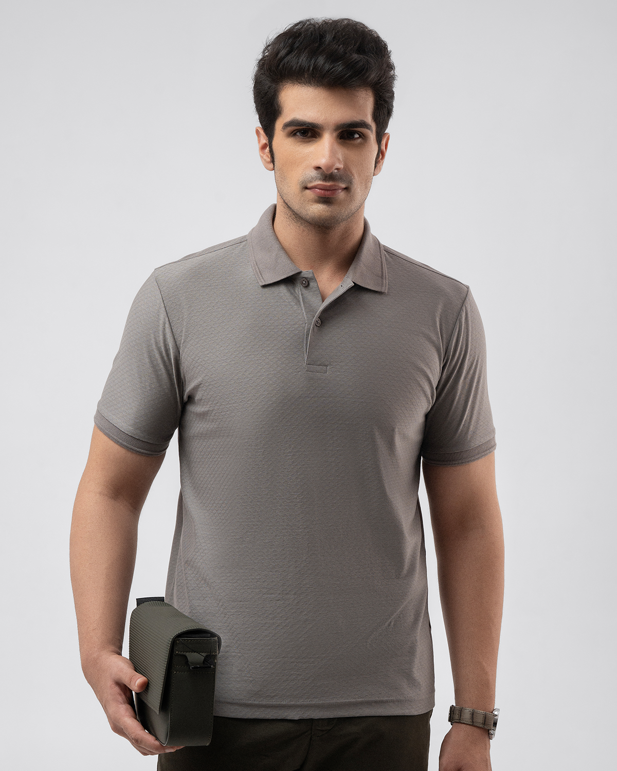 Elegant Self Polo Shirt