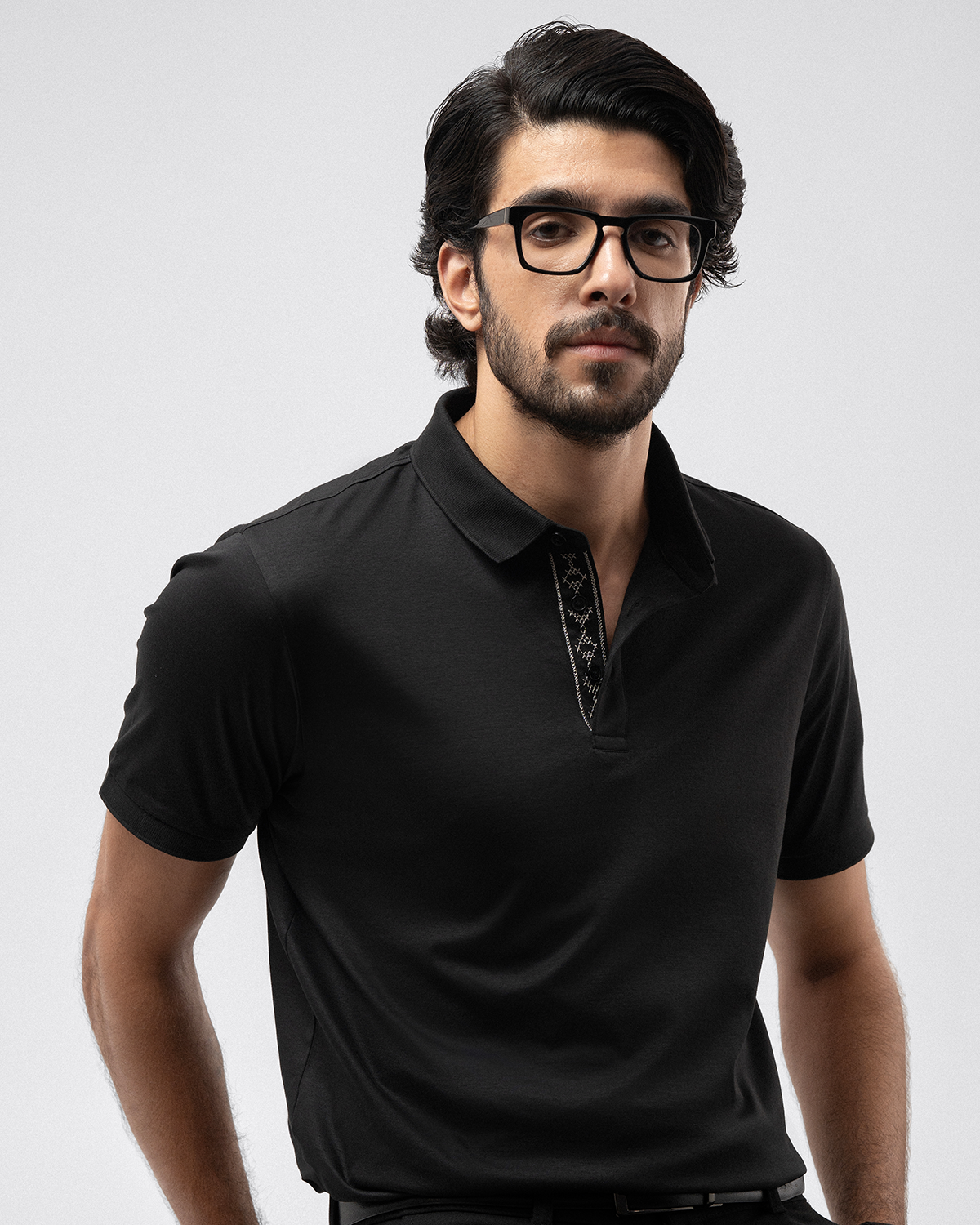 Design Placket Polo Shirt