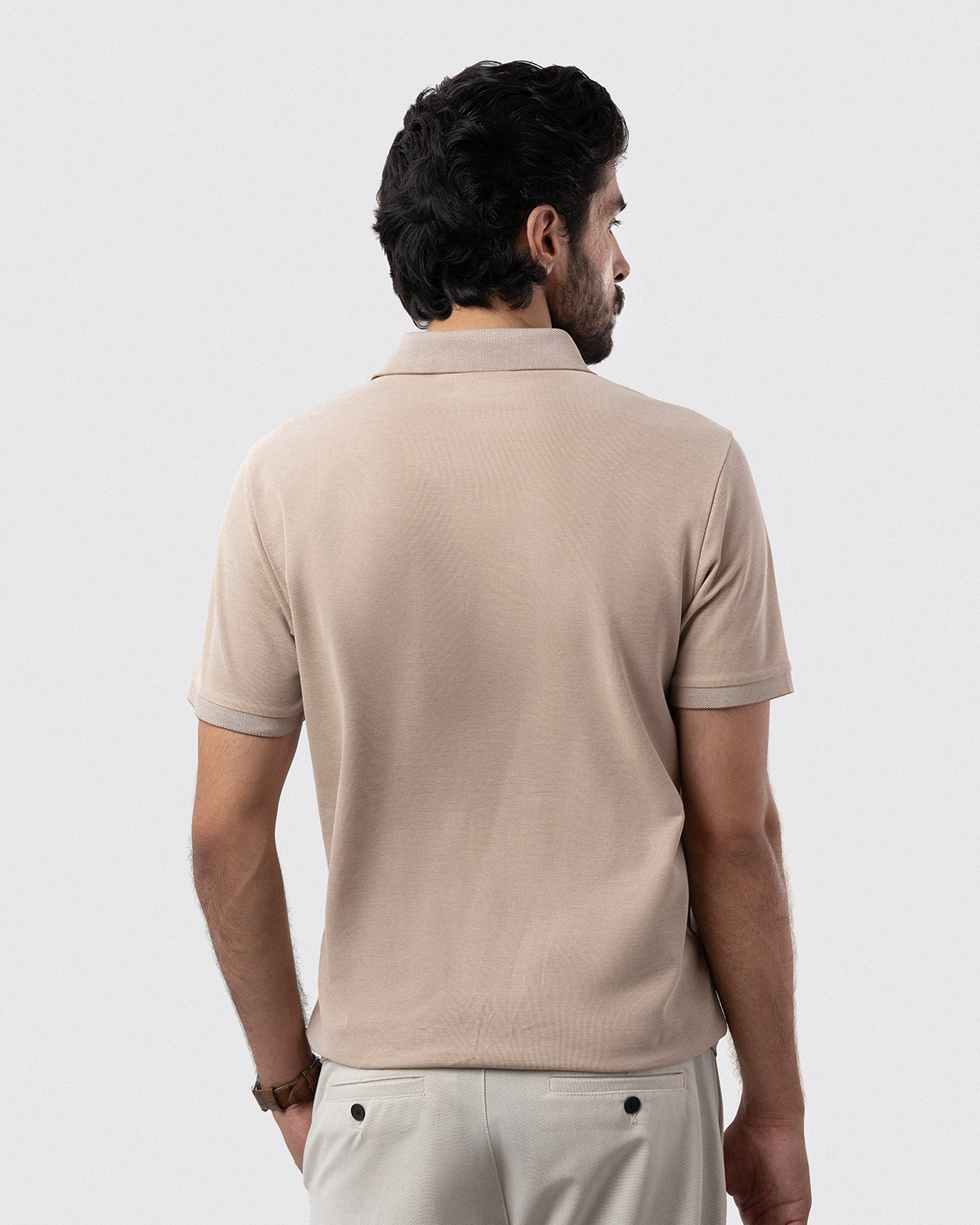 Brilliant Beige Polo Shirt