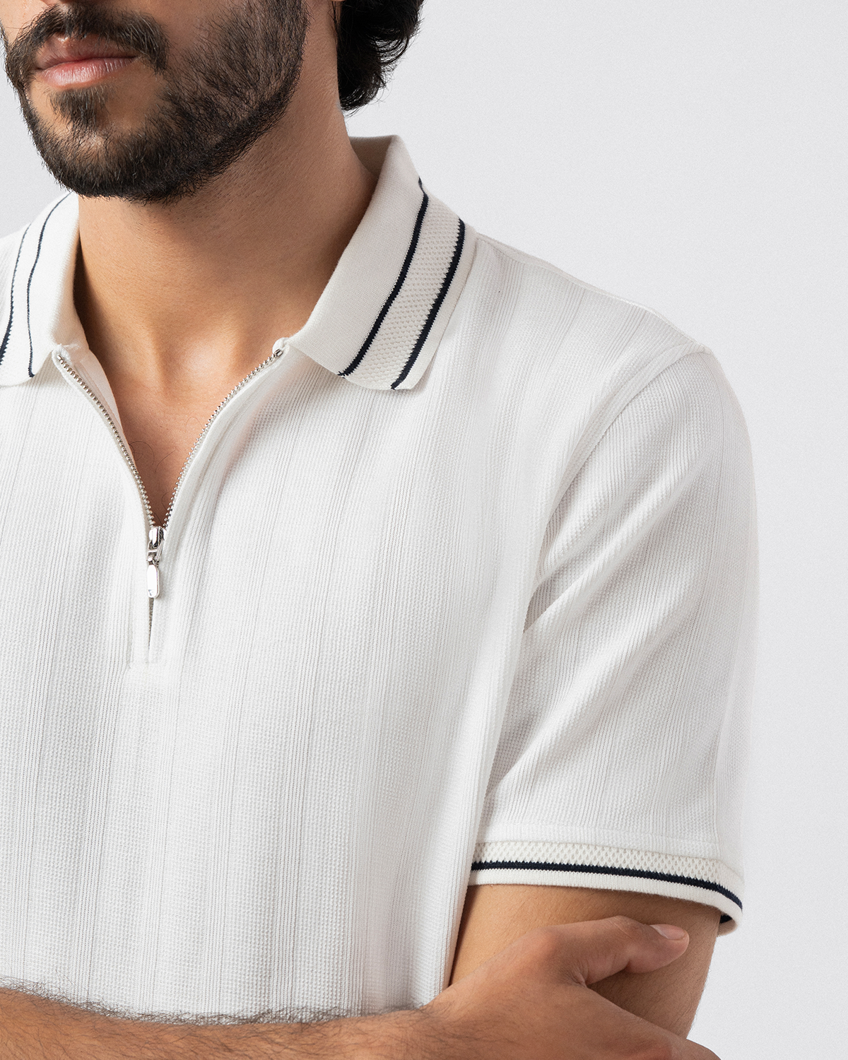 Invisible Zipper Polo