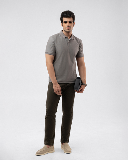 Elegant Self Polo Shirt