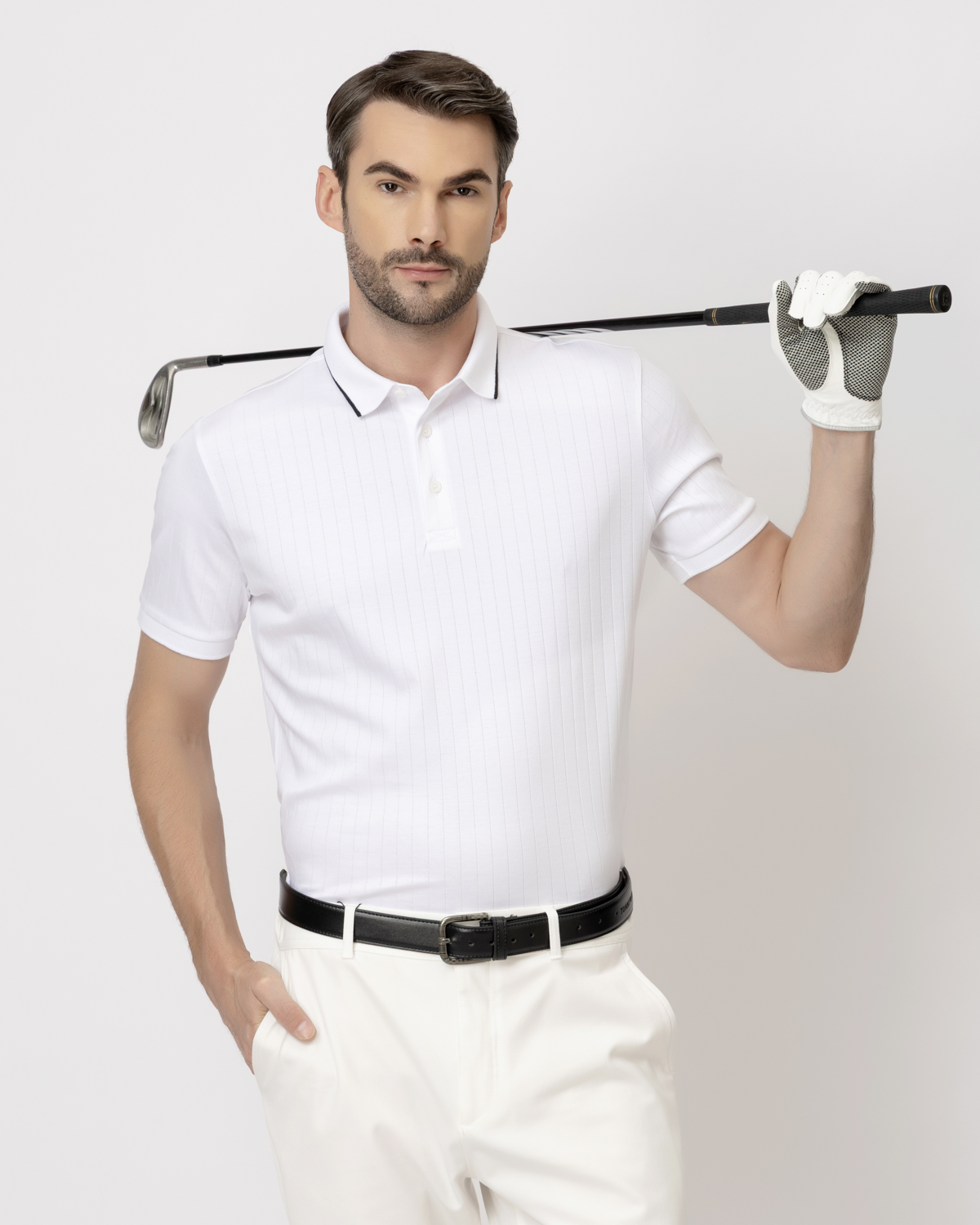 Drop White Polo