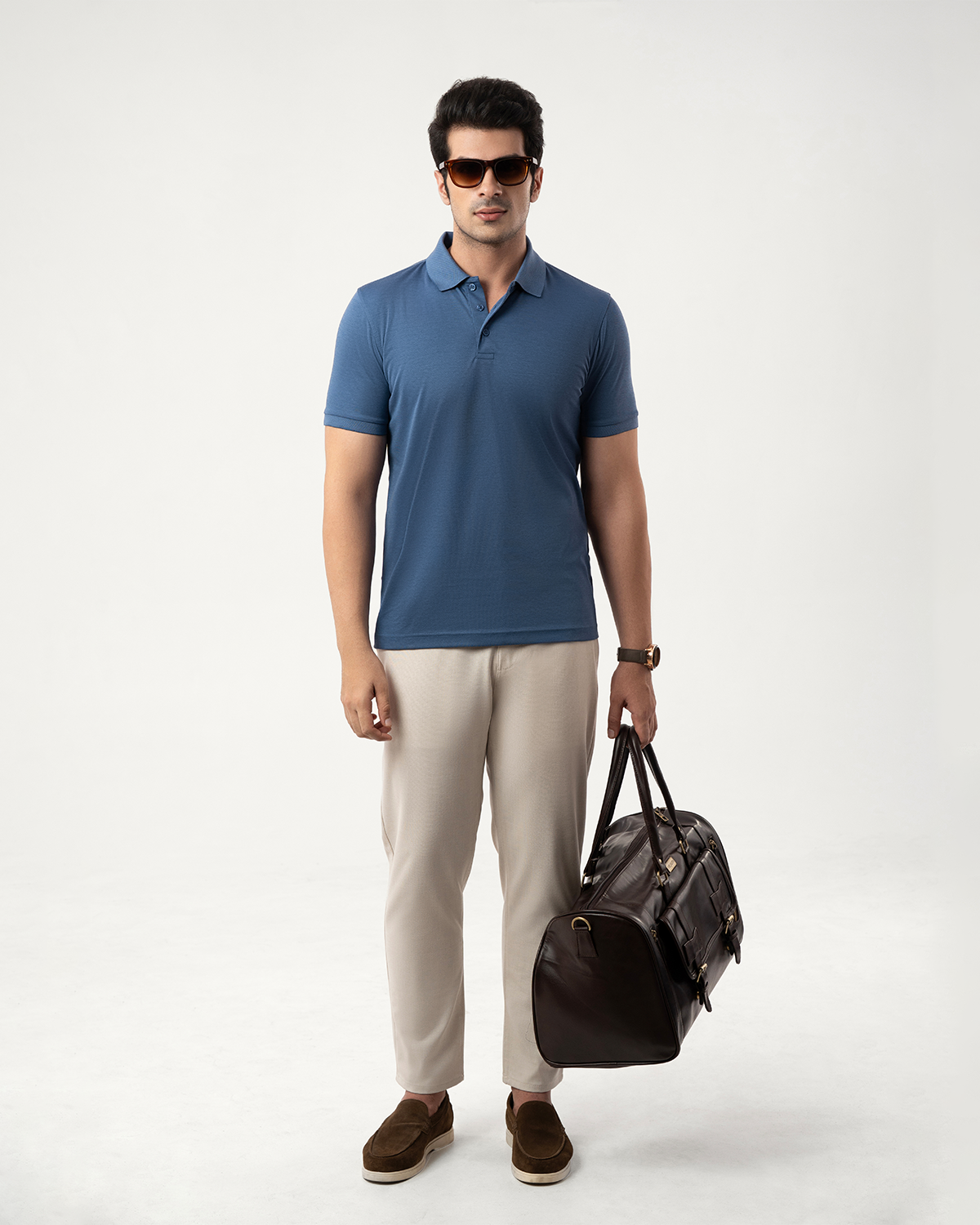 Dapper Polo Shirt in Navy