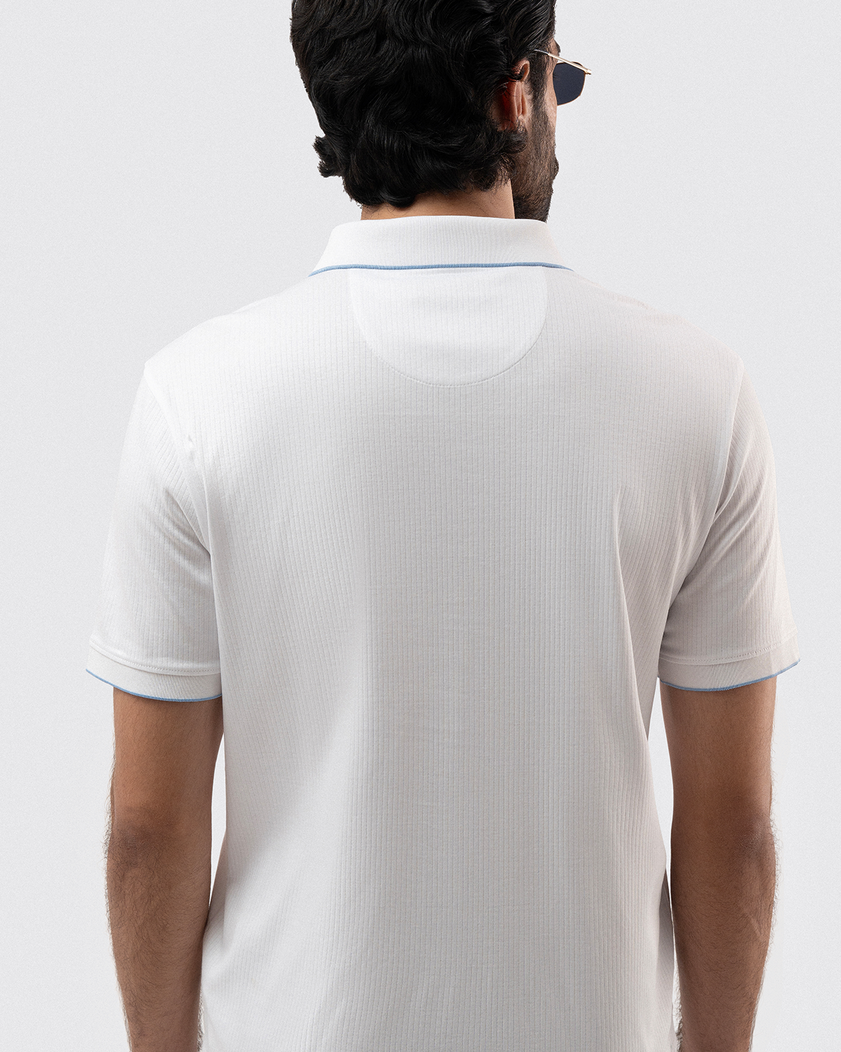 Subtle White Polo Shirt