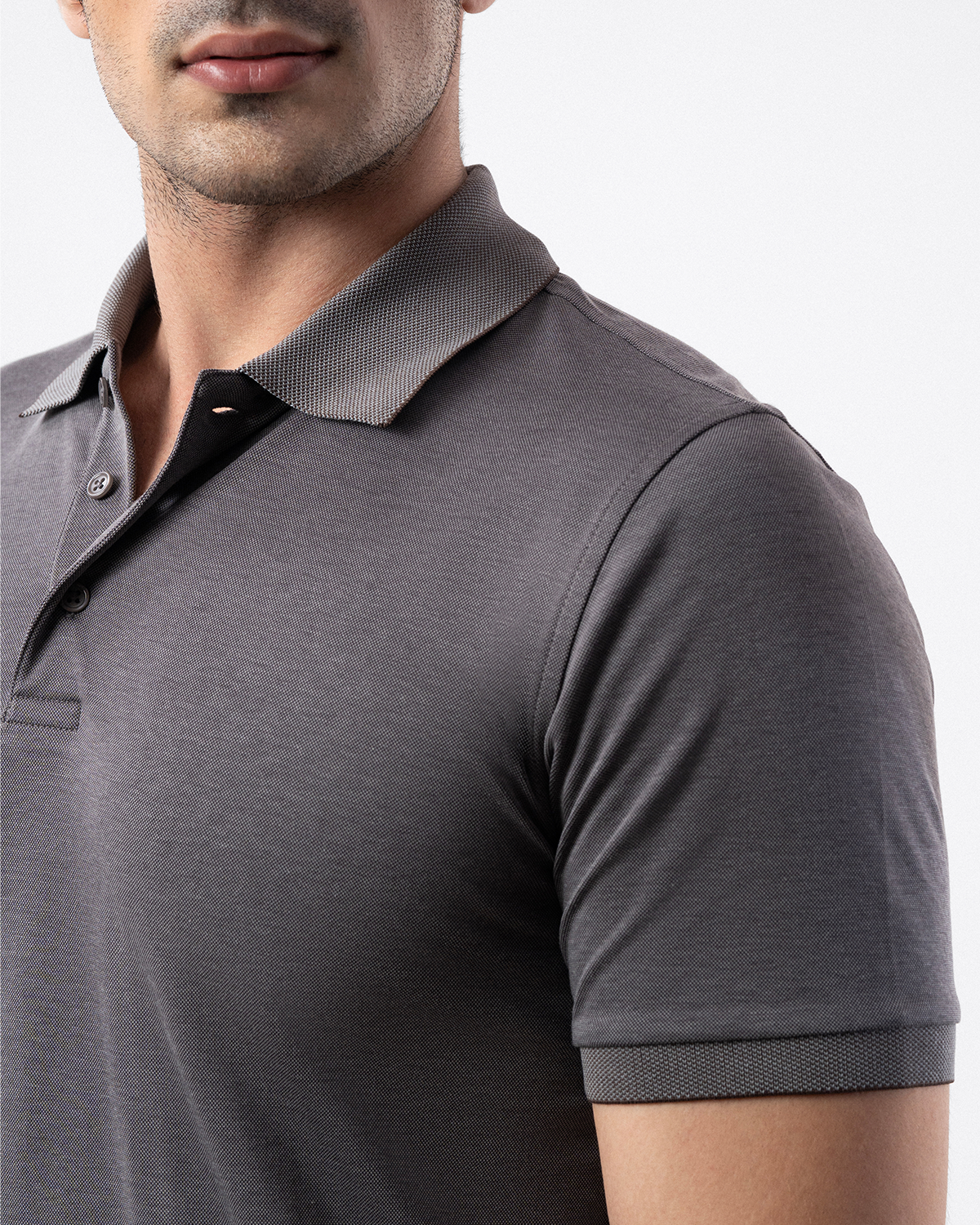 Dapper Polo Shirt in Grey