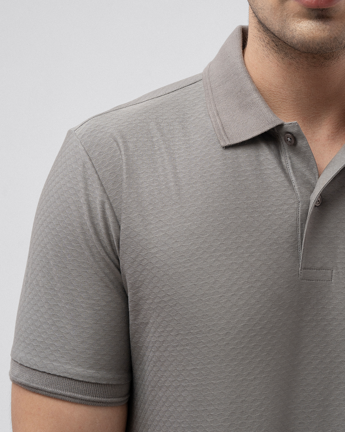 Elegant Self Polo Shirt