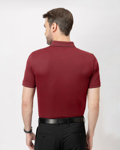 Statement Burgundy Polo