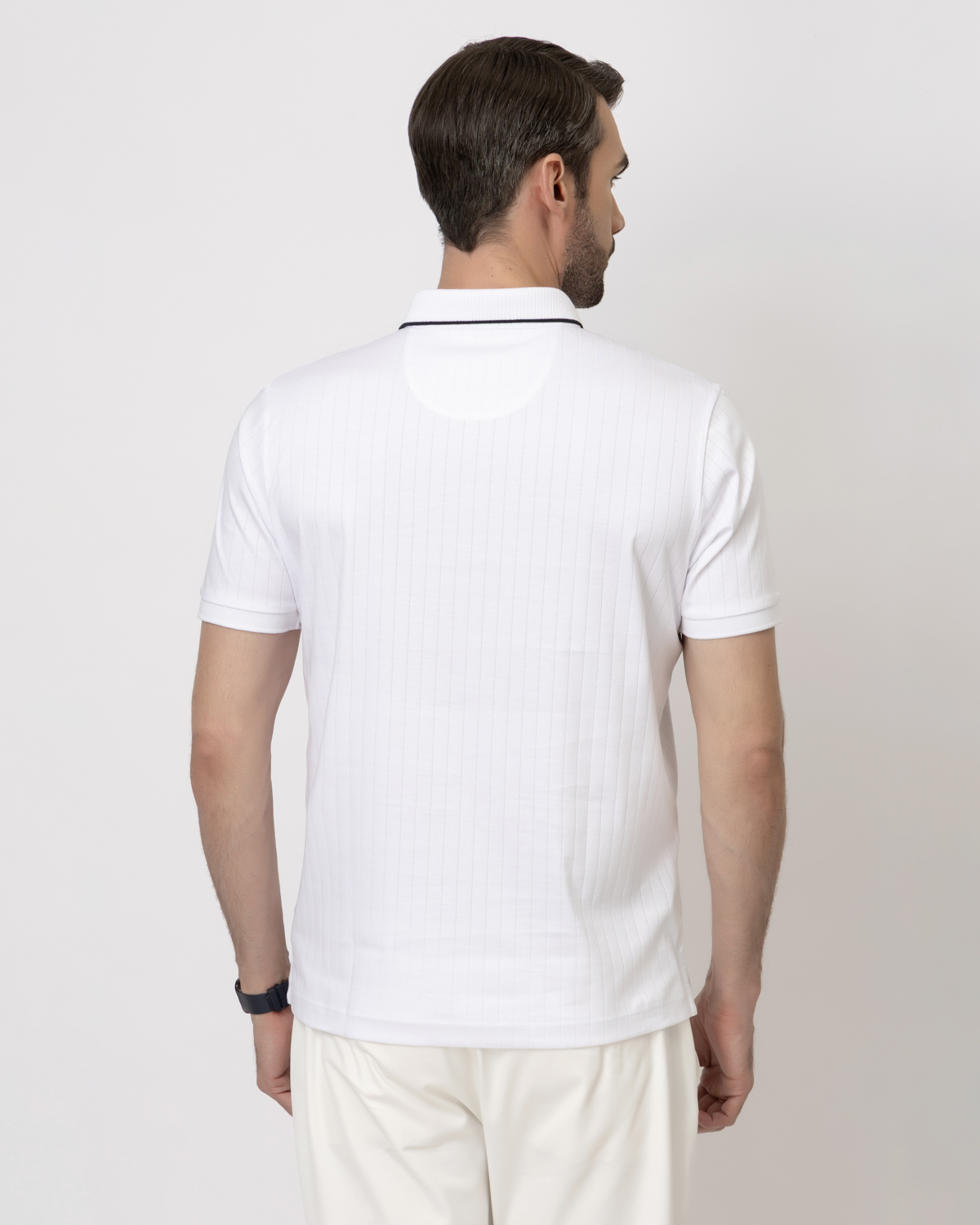 Drop White Polo